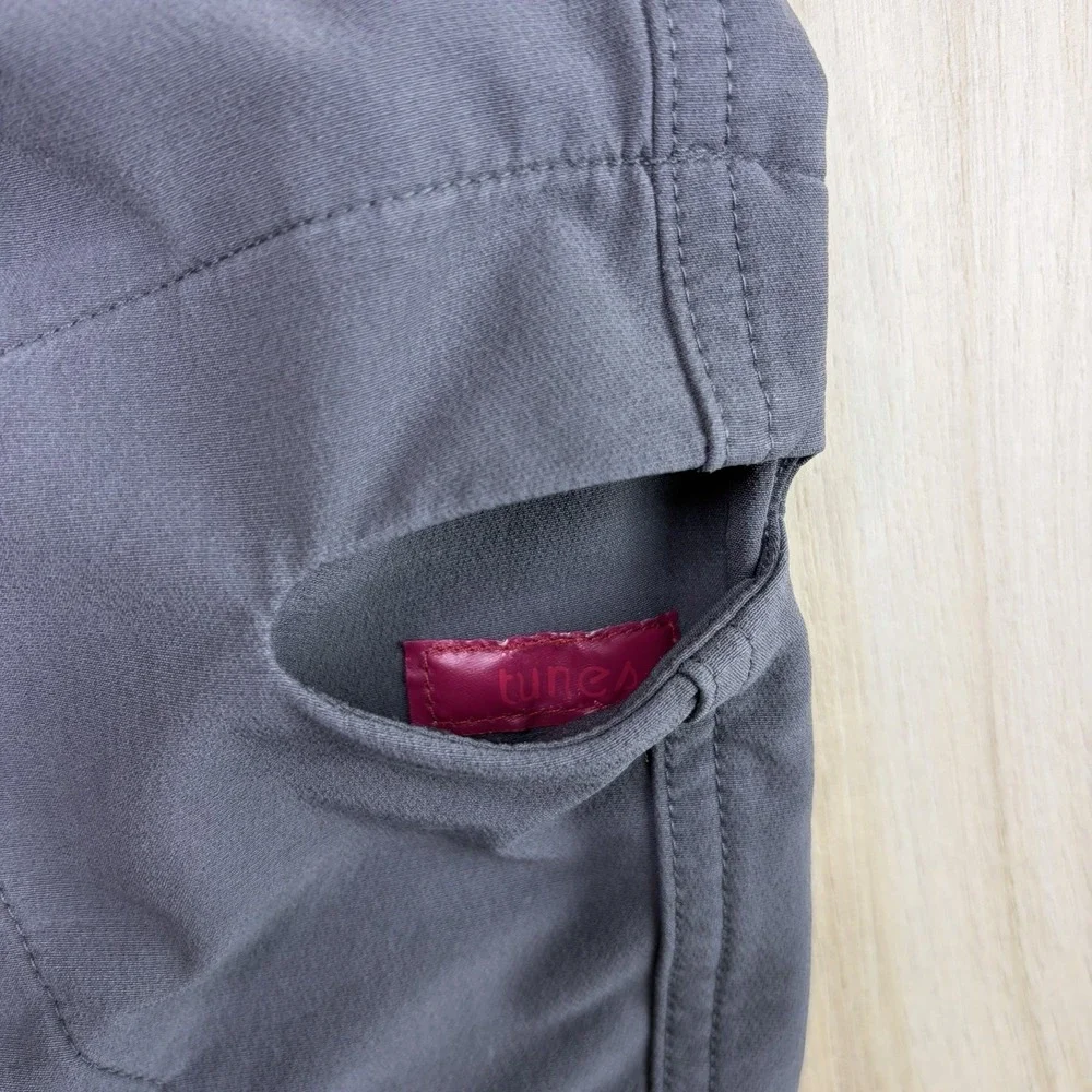 Lululemon Athletica Hiking Pants Womens 6 Gray Stretch Triple Snap Waist Outdoor